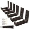MeetRade Wall Hooks for Hanging Folding Coat Hooks 6 Pack
