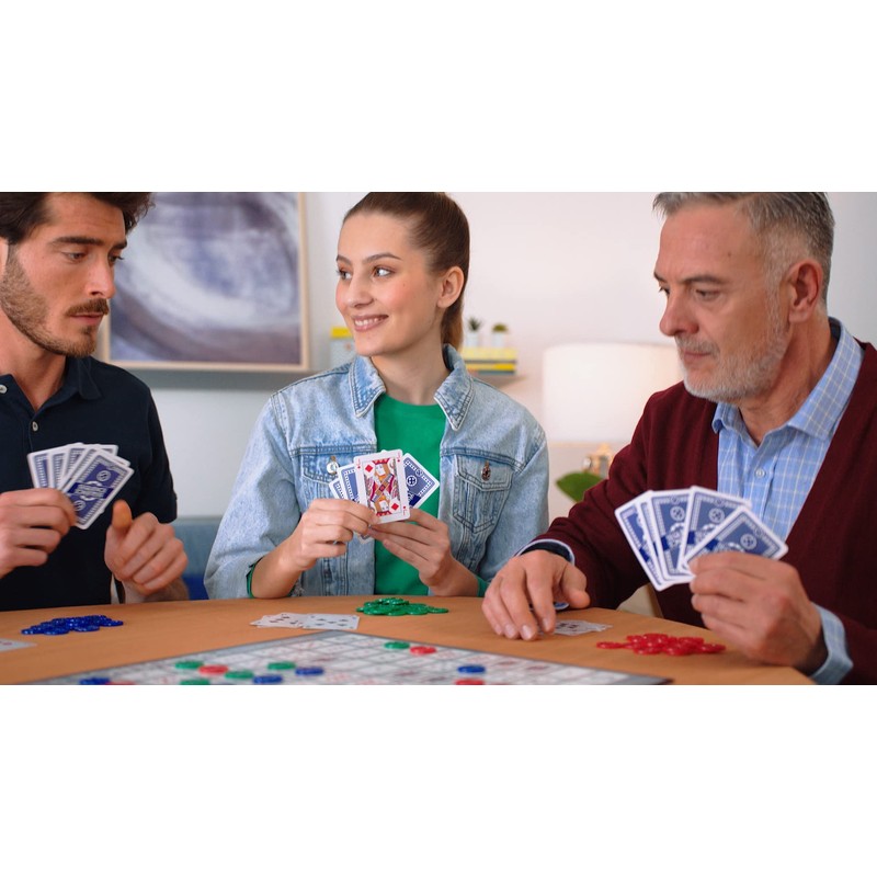 SEQUENCE- Original SEQUENCE Game with Folding Board, Cards and Chips