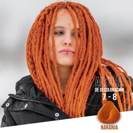 KÜÜL - Color System Funny Colors Tinte Semipermanente Cabello Color Naranja 90 ml, con Aceite de Coco, Filtro UV y Colágeno, Prolonga Intensidad del Color, Aporta Hidratación, Brillo y Sedosidad