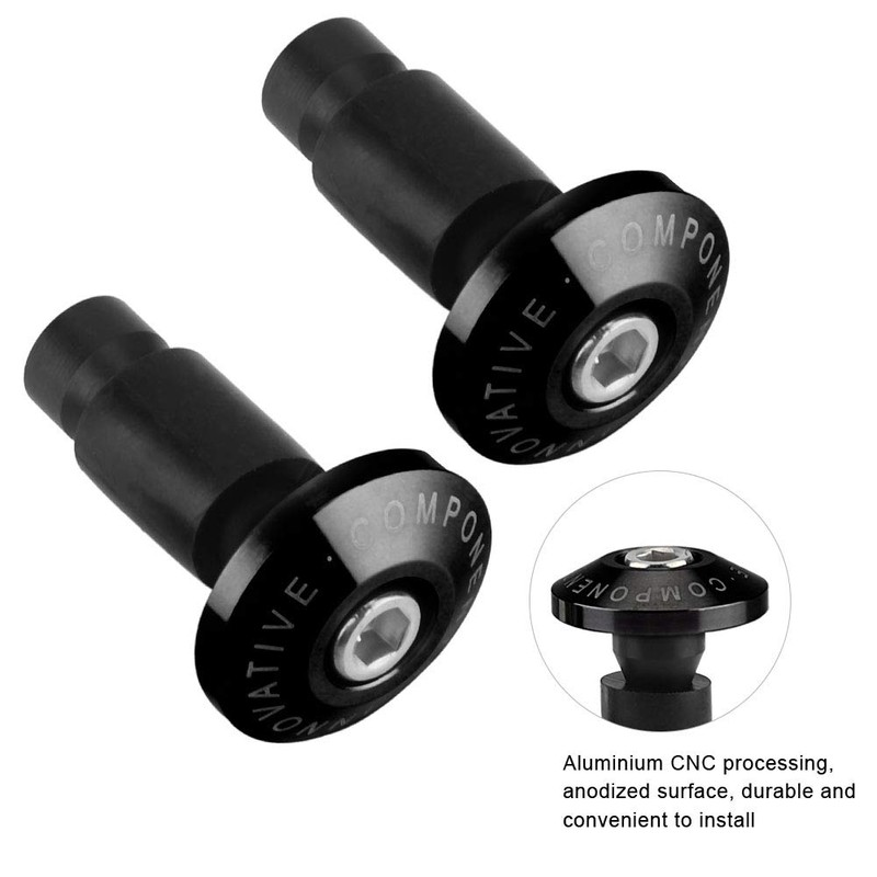BOROCO 22mm 7/8 Inch Motorcycle Handlebar Ends, Motorcycle Handlebar End