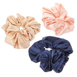 FOMIYES 3pcs Smooth Scrunchies Elastic Hair Ties for Women Girls for Sports Everyday Wear Stretchy