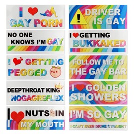 10PCS Car Stickers and Decals,Waterproof Funny Bumper Stickers Car Decorations Fit for Cars Window and Bumper,Multi-Purpose Colorful Car Decals Car Accessories for Truck Motorcycle