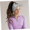 IWOWHERO Fast Drying Hair Towel Wrap with Elastic Headband Absorbent