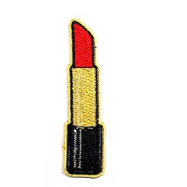 HHO Red Lipstick Cartoon Patch Embroidered DIY Patches, Cute Applique Sew Iron on Kids Craft Patch for Bags Jackets Jeans Clothes