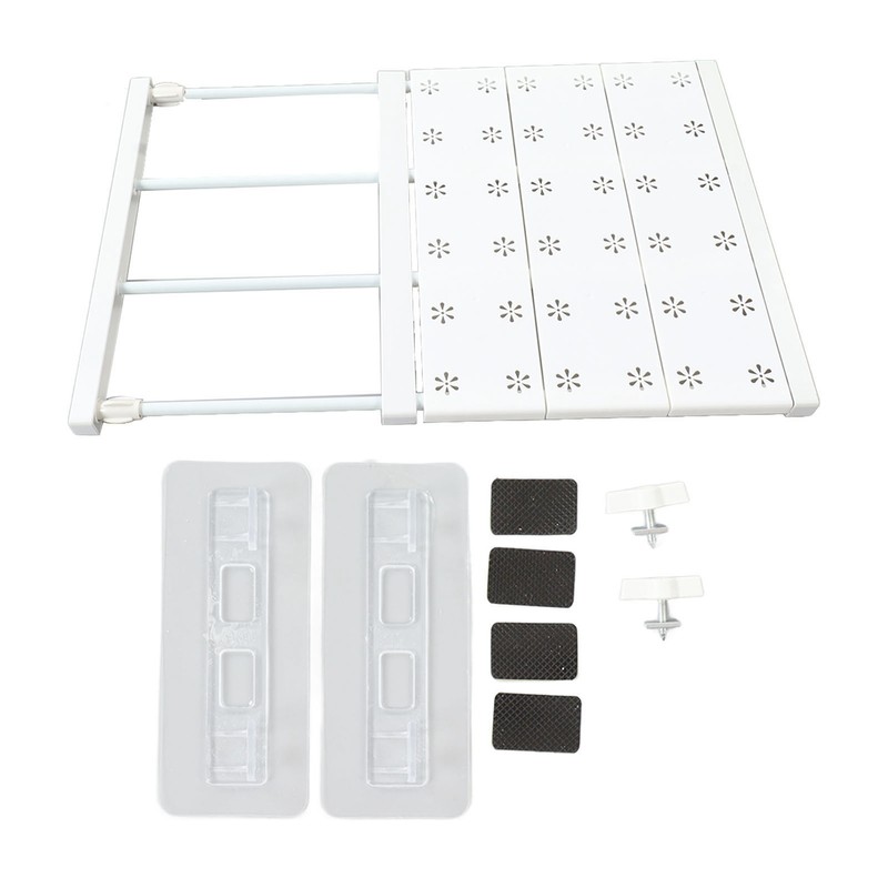Tension Shelf Adjustable Space Saving Expandable Closet Organizer Dividers for