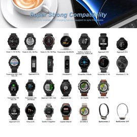 2 Pack Wall Fast Charger for Garmin Charger for Garmin Fenix 8 7 6 6X 5 5S Forerunner 55/255/745, Venu Sq 2 Plus 2S 3S,Vivoactive 5 4 4S, Instinct 2 2S 2X 3 GPS Smartwatch Magnetic Charging Cable Cord