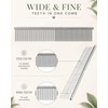 Angootao 3Pcs Natural Boar Bristle Dog Grooming Brush Set