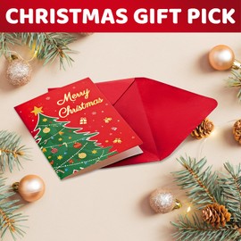 HAPPYPOP Secret Santa Socks for Women Men - Christmas Little Elf Socks, Xmas Stocking Stuffers for Adults With Greeting Card