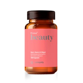 Holistic Skin Care of innen|| Priosa Cutis Silica GLA Vitamins and other | 100 Capsules | Proven quality and Sanopoly Warranty