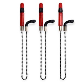 TJR Tackle 3 GTO Bobbins Bite Indicators Carp fishing Tackle for Bite Alarms and bank sticks From (RED)