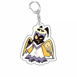 Puruuige 8PCS Hazbin Hotel Cosplay Keyrings Angel Dust Keychain Creative Series Anime Accessories Acrylic Pendant Collection Gifts