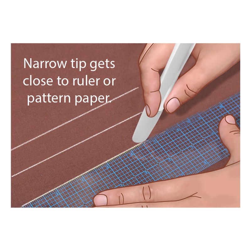 Taylor Seville Magic Chalk Liner with Brush Eraser-White