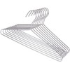 Bgtecho 10Pack Metal Coat Hangers, 16.5 in Stainless Steel Wire