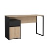 Tvilum Waylon Writing Desk with Storage Drawer & Shelf and Door in Oak and Black