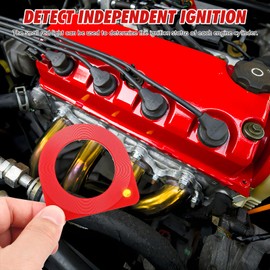 Car Key ECU Test Coil, Car Induction Card, Automotive Key Lock Chip Antenna Tester, Automatic Ignition Coil Tester for Checking The Lock Ring, 2pcs