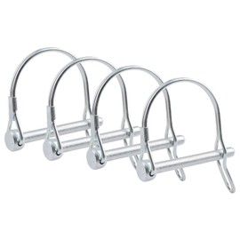 INCREWAY Linch Pin, 4PCS 6 * 55mm Carbon Steel Locking Pins, Trailer Lock Pin Linch Retaining Pins Locking Pin Fasteners for Track Farm Lawn