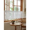 Devola Net Curtains Jacquard Curtains Lace Short Country House Style