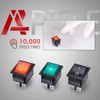 APIELE 3Pcs 2 Position Rocker Toggle Switch ON/Off AC 125V/20A