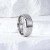 King Will Basic 7mm Mens Titanium Wedding Ring Brushed Finished