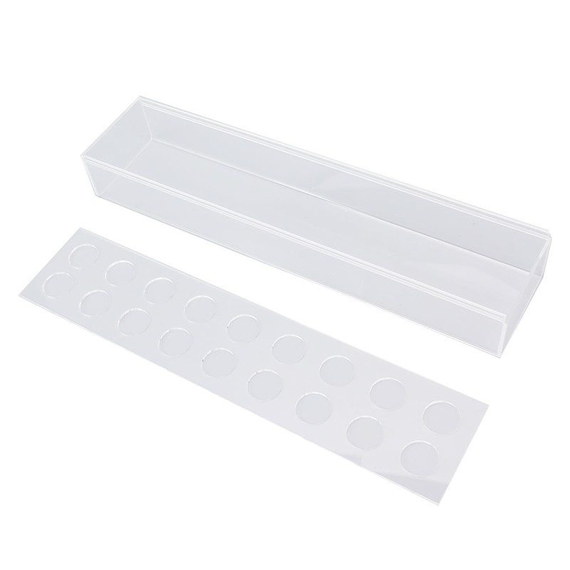 Acrylic Flower Vase Clear Rectangular Centerpiece Box Home Decoration for