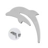 Koongloong Dolphin Car Emblem 3D Cute Decorative Car Sticker Accessory