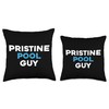 Pristine Pool Guy - Swimming Pool Cleaner Typeset Apparel Throw