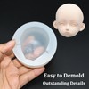 Doll Face Silicone Clay Mold Human Face Silicone Mold 3D