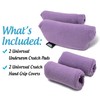 Universal Crutch Underarm Pad and Hand Grip Covers - Luxurious