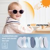 IKSII 2 PCS Baby Toddler Sunglasses for Girls Boys,Newborn Infant