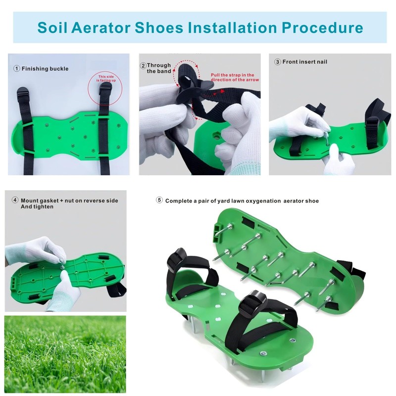 Lawn Aerator Shoes Upgrades Aeration Shoes for Lawn Heavy Strap