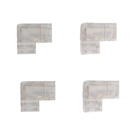 2 Pin LED Strip Light COB Corner Connector 8mm 2-Pin SureLock Pro Corner Connector for Chip on Board (COB) LED Tape Light Track Lighting Connectors