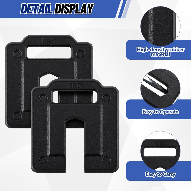 MorningRo 2 Pcs Steel Base Weights for Backdrop Stand Canopy