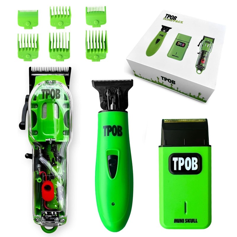 TPOB Slime 2 Barber Hair Clippers Trimmer Shaver Set for