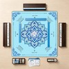 Blue Mahjong Mat for Table 3 Layer Thickened Non-Slip Noise