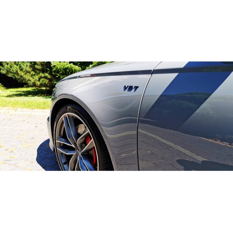 Espectronix - V6T Black Glossy Front Rear Fender Black Emblem