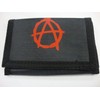 Pyinmanar Anarchy Black Unisex Compact Tri-Fold Nylon Trifold Wallet