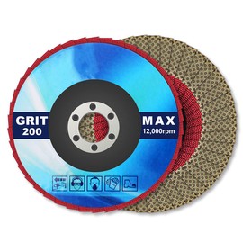 4" Diamond Flap Disc Grinding Sanding Wheels 200 Grit - Sander Tile Stone Marble Concrete Granite Ceramics Glass 1Pcs