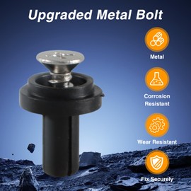 FUSCH Tailgate Upper Rubber Bushing Bumper with 3 Bumper Clips, Tailgate Top Rubber Cushion LH, RH Compatible with F-250 F-350 F-450 F-550 Super Duty Replace#: HC3Z-99439A00-A HC3Z-99439A00-B