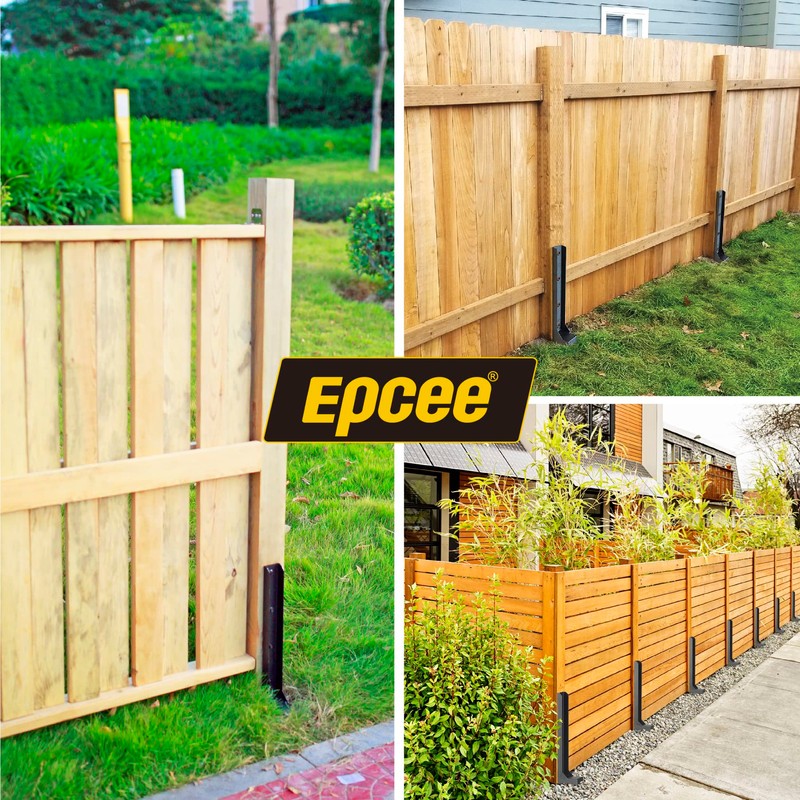 Epcee Heavy Duty Steel Fence Post Repair Stakes, Fence Post