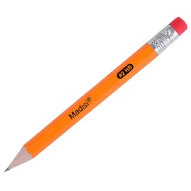 Madisi Golf Pencils With Eraser, #2 HB Half, 3.5" Mini, Pre-Sharpened, 96 Count