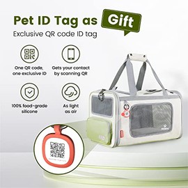 Pawaii Transportador para gatos con etiqueta de identificación, aprobado por la TSA Airline, transportador de viaje plegable de cara suave, plegable, 