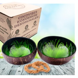 Cocovibes Coconut Bowl Buddha Bowl Lacquered Hand-Made and Environmentally Friendly