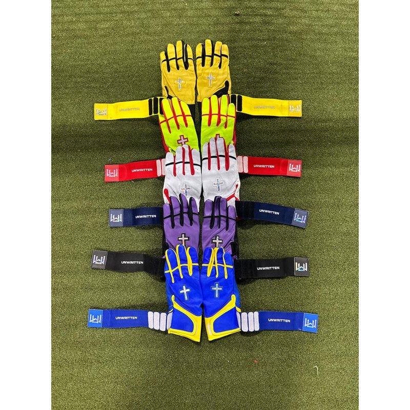 Unwritten Long Cuff Batting Gloves | Flashy Series - Color: