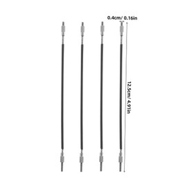 SUPVOX 10pcs Metal Tailgut Cord Replacement Non Slip Tailpiece Stringing Kit for Quick Installation Durable Design Essential Accessory for Musicians