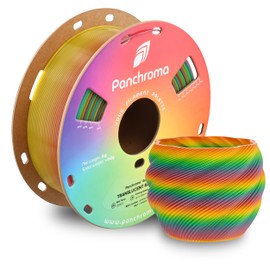 Polymaker Panchroma Translucent PLA Filament 1.75mm Rainbow, 1.75 Translucent Rainbow PLA 3D Printing Filament 1kg Spool - Panchroma High Translucency Multicolor 1.75 PLA 3D Printer Filament