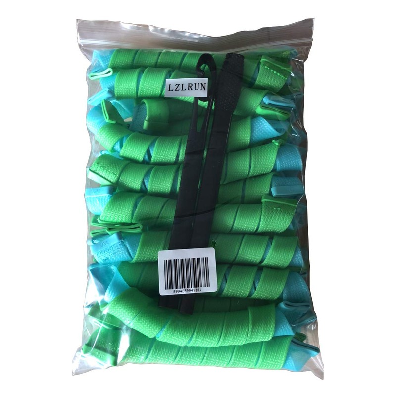 LZLRUN 40pcs Magic Curlers Long Hair Spiral Curl Formers Leverage