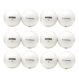 Nitro Golf Paquete De 48 Pelotas Nuevas Blancas Envío Gratis