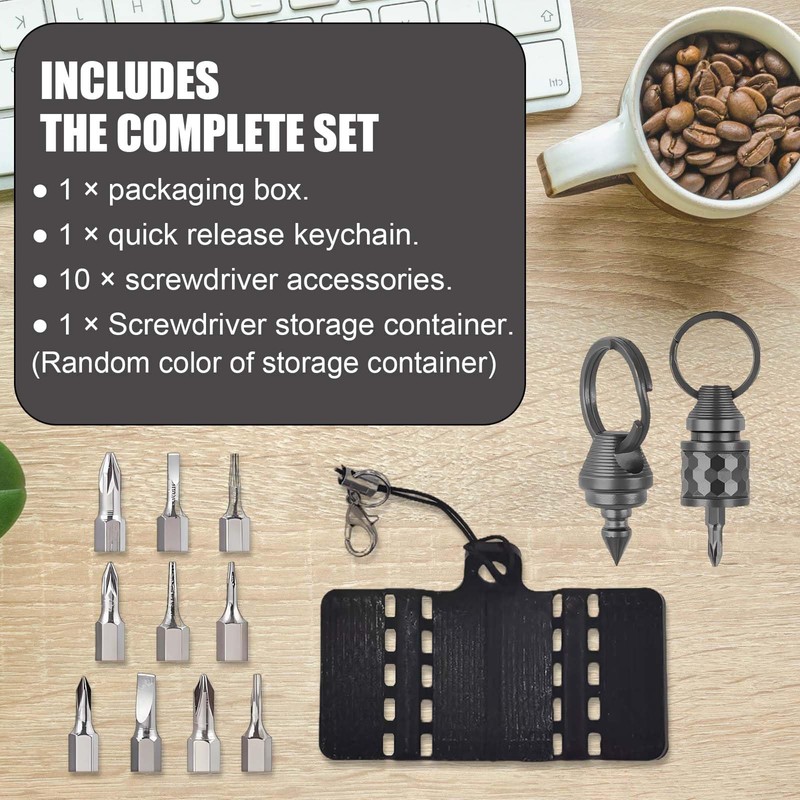 keyshoot Quick Release Keychain, Titanium Keychain with Quick Release, Pull