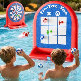 Funscape Kids Inflatable Dartboard Pool Toy, Fun Swimming Pool Toss Game