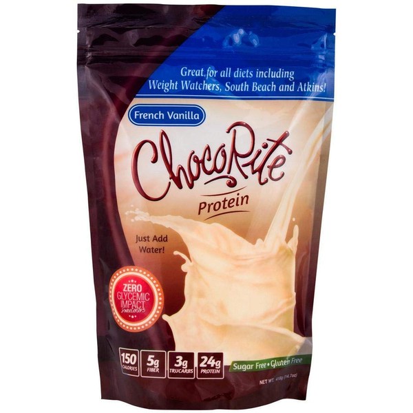 ChocoRite - Protein Shake Mix - French Vanilla - 12 Servings - High Protein 20g